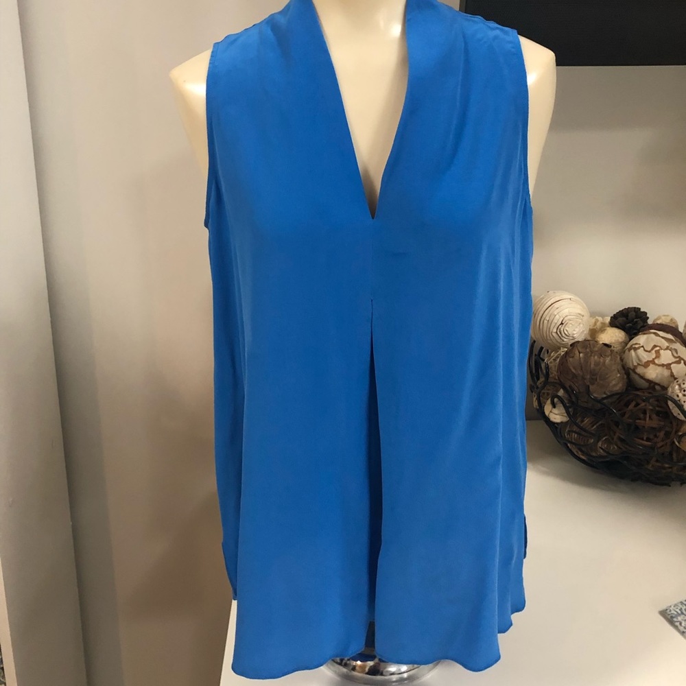 Ecru silk tank